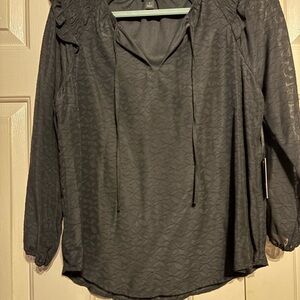 Vera Wang Blouse with Textured Pattern
